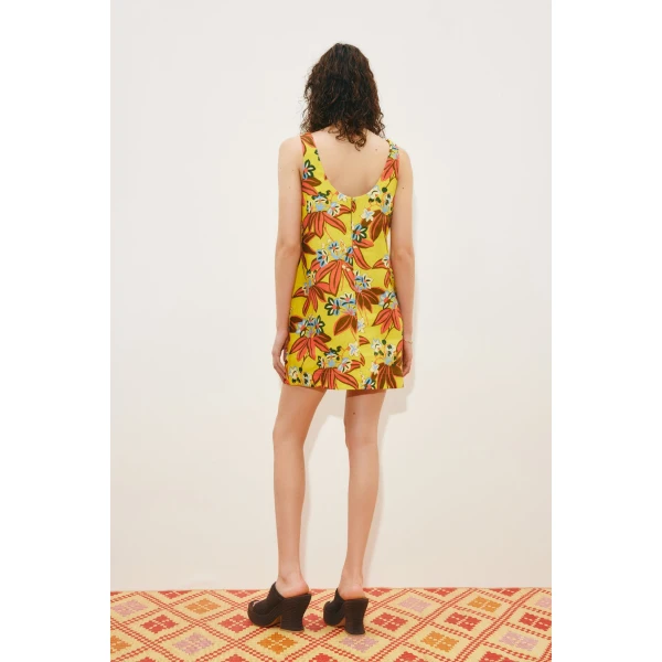 Alemais Leo Embroidered Mini Dress  Sustainable Dresses with Alemais print -  Luxury Handbags Australian Designer