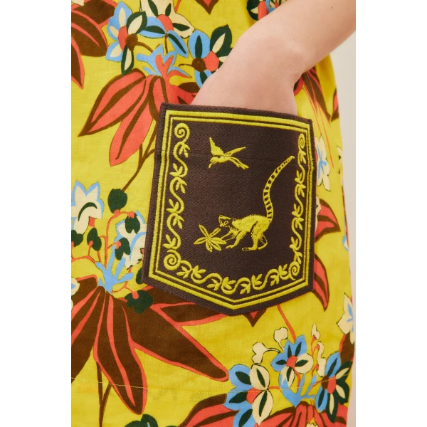 Alemais Leo Embroidered Mini Dress  Sustainable Dresses with Alemais print -  Luxury Handbags Australian Designer