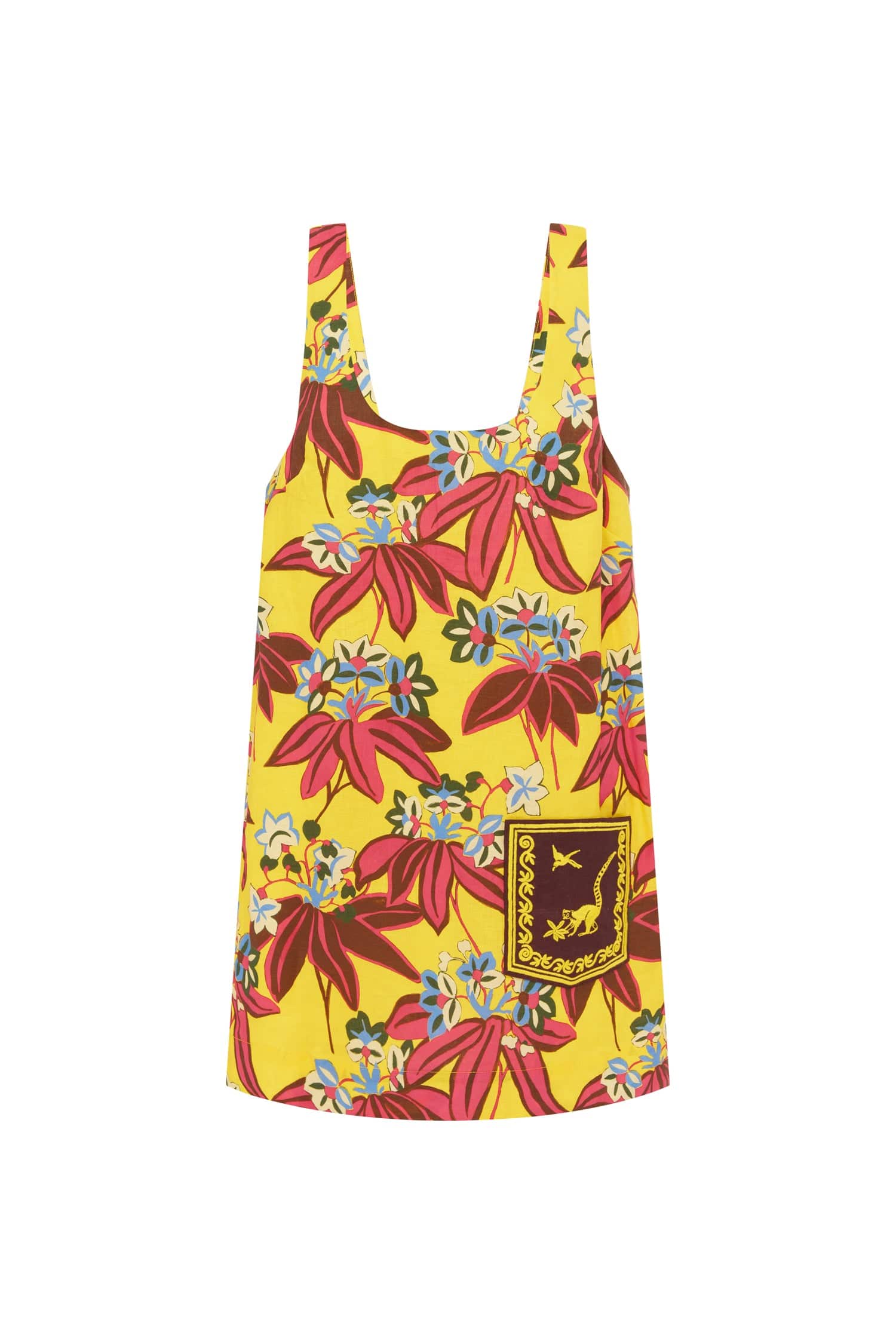 Alemais Leo Embroidered Mini Dress  Sustainable Dresses with Alemais print -  Luxury Handbags Australian Designer