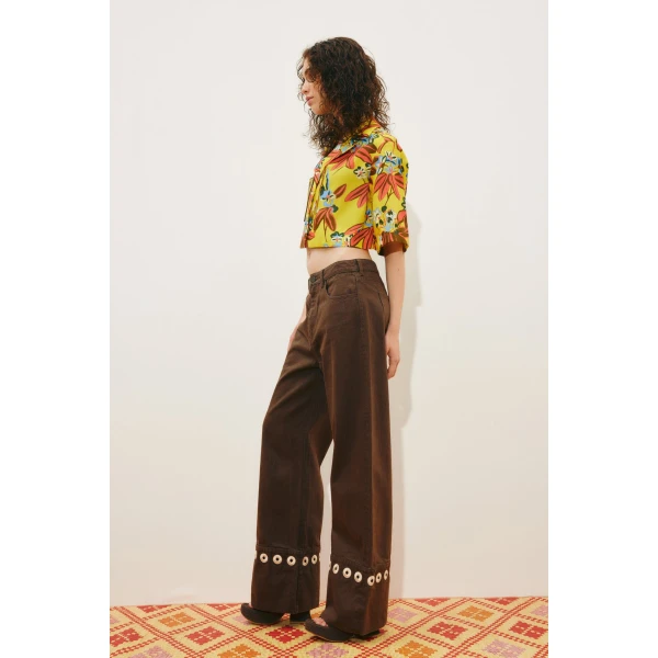 Alemais Leo Shirt  Sustainable Tops with Alemais print -  Luxury Handbags Australian Designer