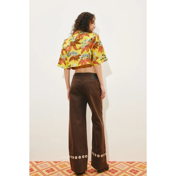 Alemais Leo Shirt  Sustainable Tops with Alemais print -  Luxury Handbags Australian Designer