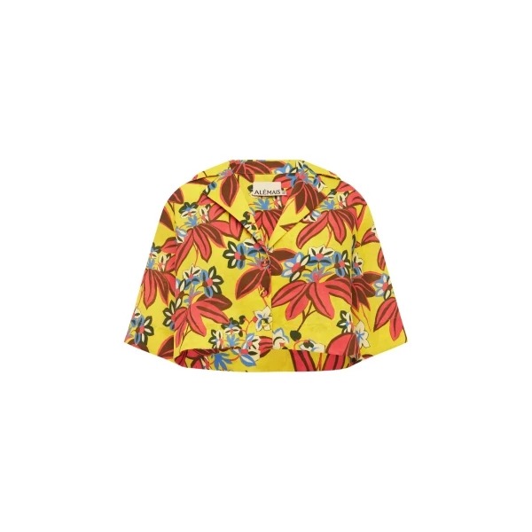Alemais Leo Shirt  Sustainable Tops with Alemais print -  Luxury Handbags Australian Designer