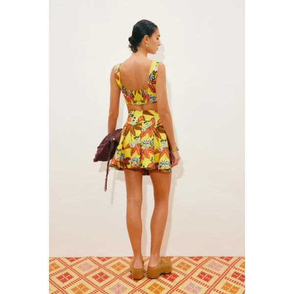 Alemais Leo Skirt  Sustainable Skirts with Alemais print -  Luxury Handbags Australian Designer