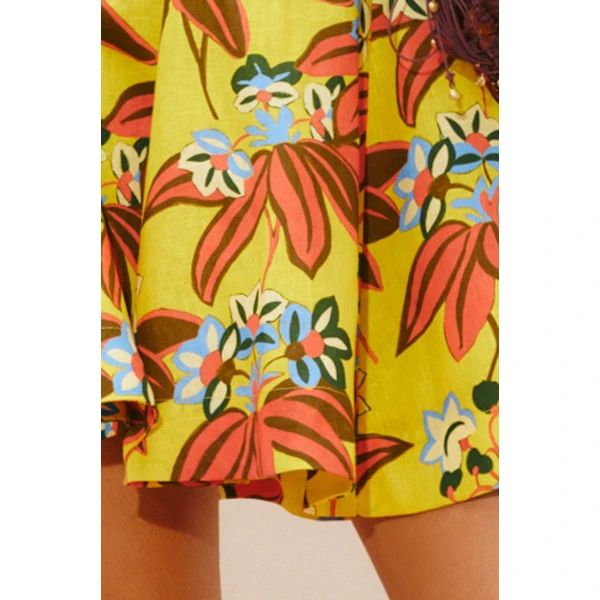Alemais Leo Skirt  Sustainable Skirts with Alemais print -  Luxury Handbags Australian Designer