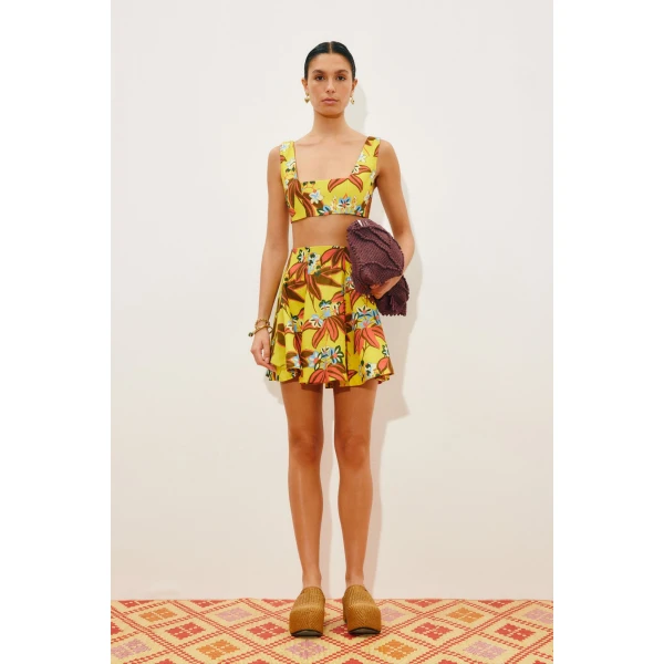 Alemais Leo Top  Sustainable Tops with Alemais print -  Luxury Handbags Australian Designer