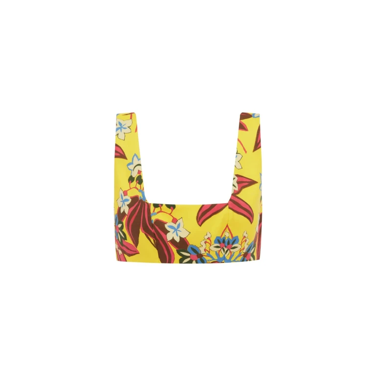 Alemais Leo Top  Sustainable Tops with Alemais print -  Luxury Handbags Australian Designer