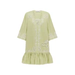 Alemais Louie Embroidered Mini Dress  Sustainable Dresses with Alemais print -  Luxury Handbags Australian Designer