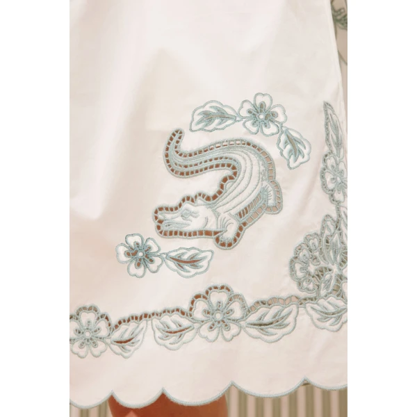 Alemais Louie Embroidered Short  Sustainable Shorts with Alemais print -  Luxury Handbags Australian Designer