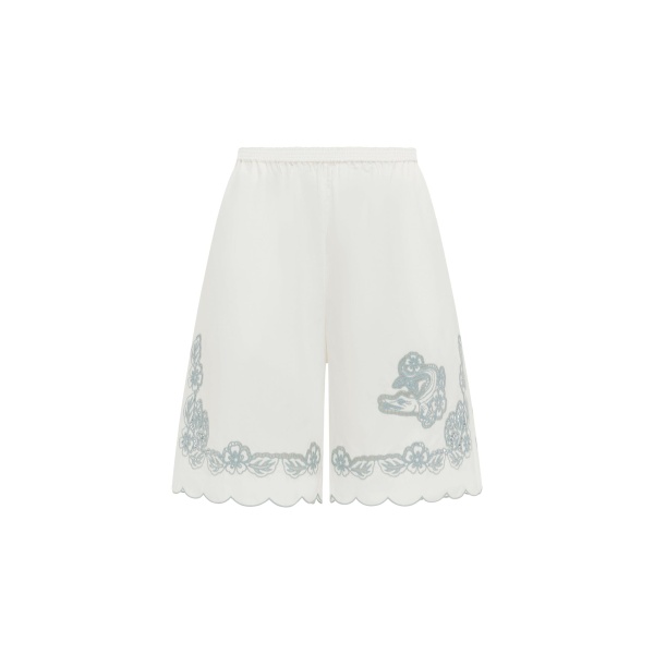 Alemais Louie Embroidered Short  Sustainable Shorts with Alemais print -  Luxury Handbags Australian Designer