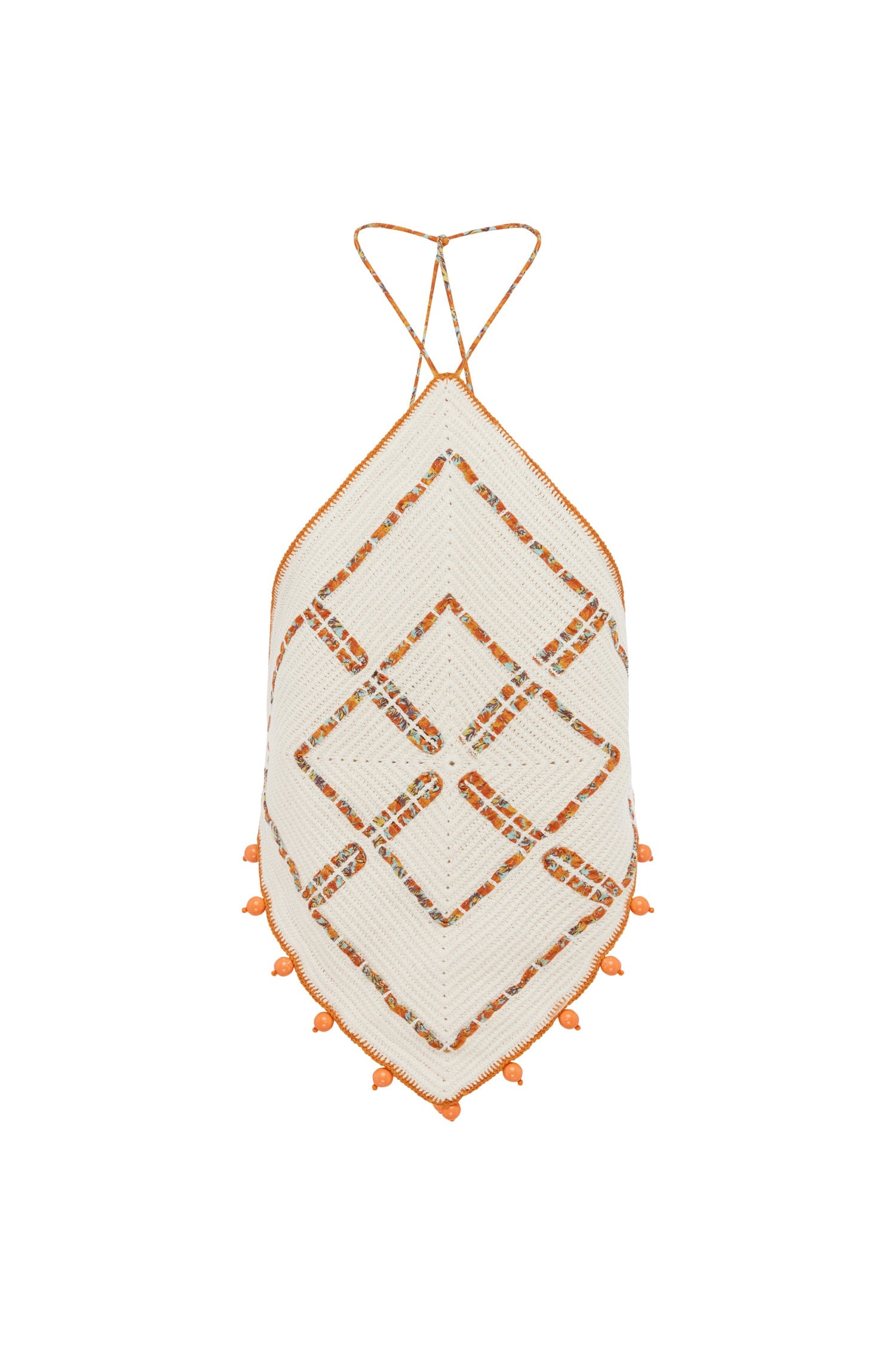 Alemais Marva Crochet Top  Sustainable Tops with Alemais print -  Luxury Handbags Australian Designer