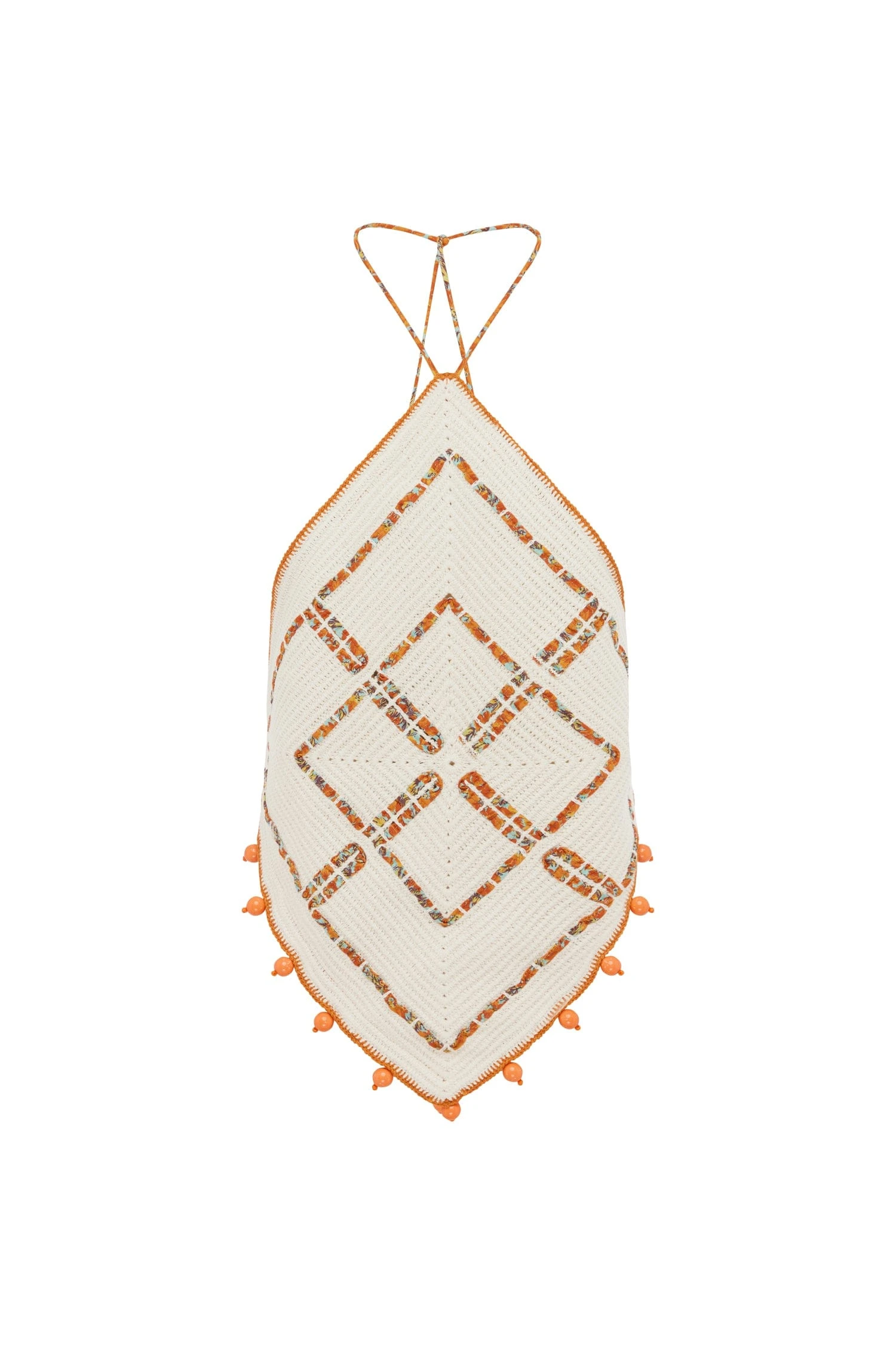 Marva Crochet Top by Alemais - Tops Alemais Marva Crochet Top Sustainable Tops with Alemais print - Luxury Handbags Australian Designer