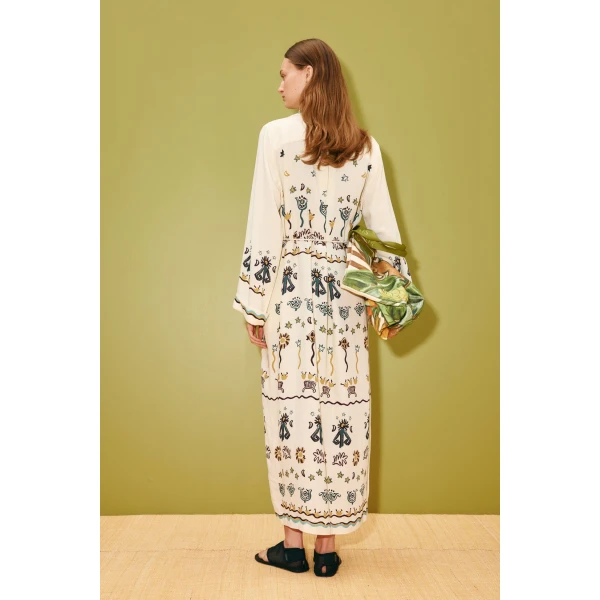 Alemais Sun Dancer Shirtdress  Sustainable Dresses with Alemais print -  Luxury Handbags Australian Designer