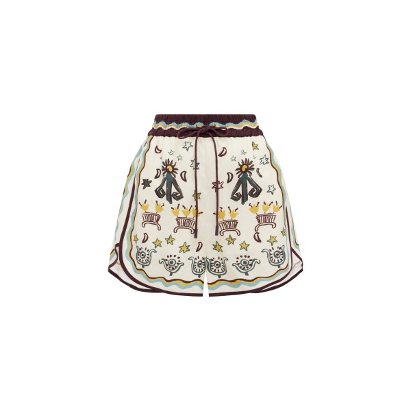 Alemais Sun Dancer Short  Sustainable Shorts with Alemais print -  Luxury Handbags Australian Designer