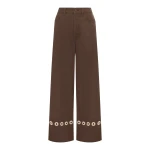 Alemais Tobe Denim Jean  Sustainable Pants with Alemais print -  Luxury Handbags Australian Designer
