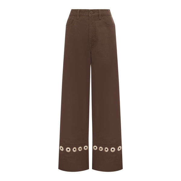 Alemais Tobe Denim Jean  Sustainable Pants with Alemais print -  Luxury Handbags Australian Designer