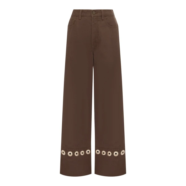 Alemais Tobe Denim Jean  Sustainable Pants with Alemais print -  Luxury Handbags Australian Designer