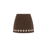 Alemais Tobe Denim Skirt  Sustainable Skirts with Alemais print -  Luxury Handbags Australian Designer