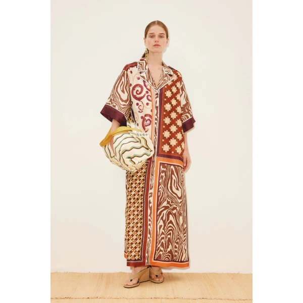 Alemais Wilson Shirtdress  Sustainable Dresses with Alemais print -  Luxury Handbags Australian Designer