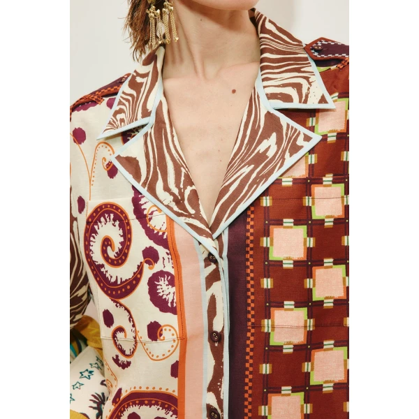 Alemais Wilson Shirtdress  Sustainable Dresses with Alemais print -  Luxury Handbags Australian Designer