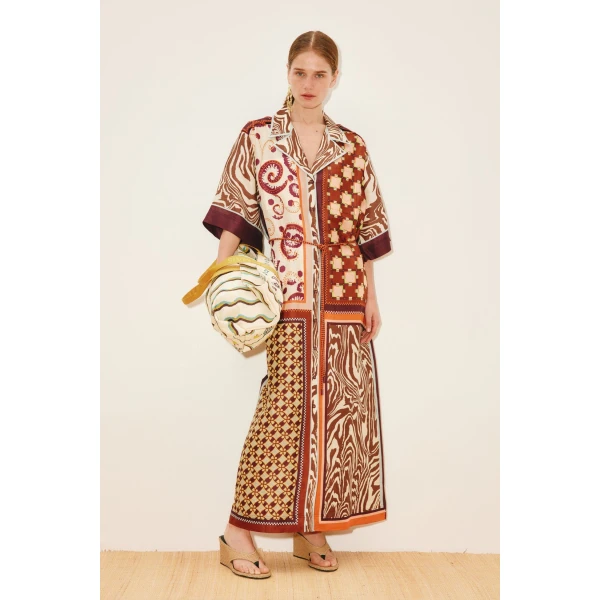 Alemais Wilson Shirtdress  Sustainable Dresses with Alemais print -  Luxury Handbags Australian Designer