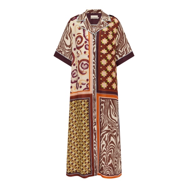 Alemais Wilson Shirtdress  Sustainable Dresses with Alemais print -  Luxury Handbags Australian Designer