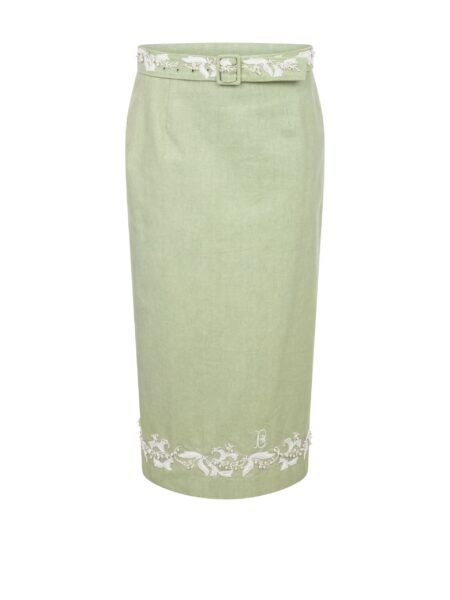 Bernadette Skirt Romy Embroidered