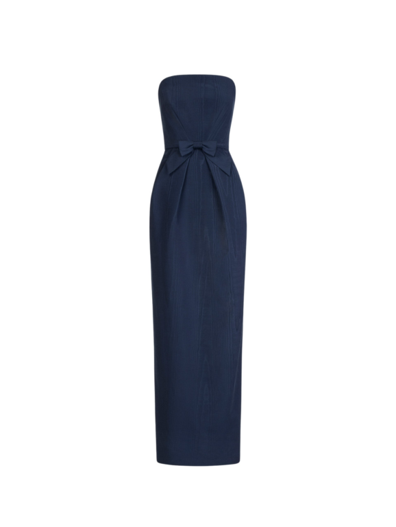 Oscar de la Renta Bow-Detailed Column Gown - Dresses - American Luxury Evening Wear at Luxury Shoes 