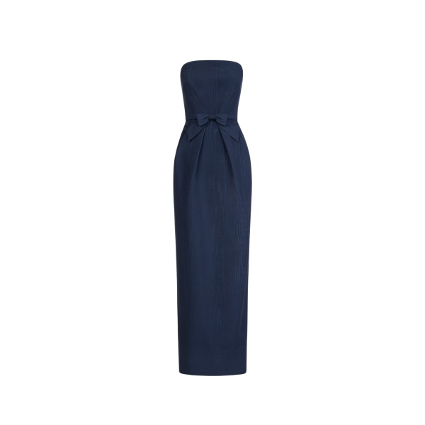 Oscar de la Renta Bow-Detailed Column Gown - Dresses - American Luxury Evening Wear at Luxury Shoes 