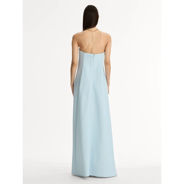 Oscar de la Renta Chiné Cyclamen Strapless Gown - Dresses - American Luxury Evening Wear at Luxury Shoes 