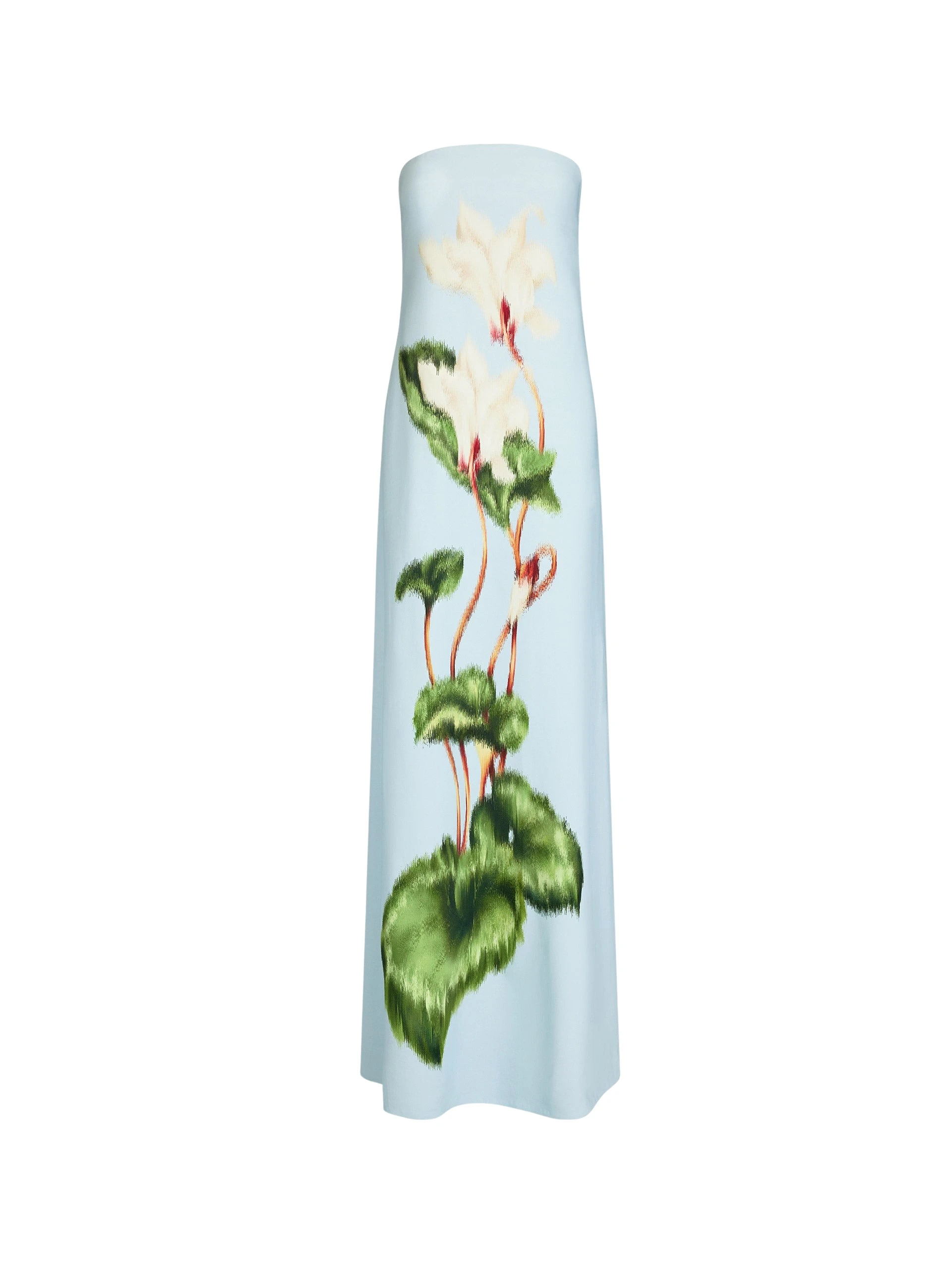 Chine-Cyclamen-Strapless-Gown-Oscar-de-la-Renta-Dresses36479_nobg Oscar de la Renta Chiné Cyclamen Strapless Gown