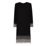 Oscar de la Renta Crystal Wave Embroidered Shift Dress - Dresses - American Luxury Evening Wear at Luxury Shoes 