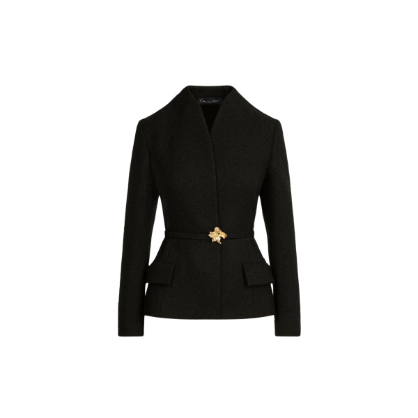 Cyclamen Belt Tweed Jacket