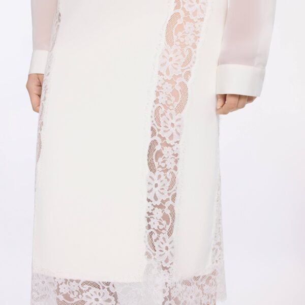 Elie Saab Cady And Lace Skirt, view 5
