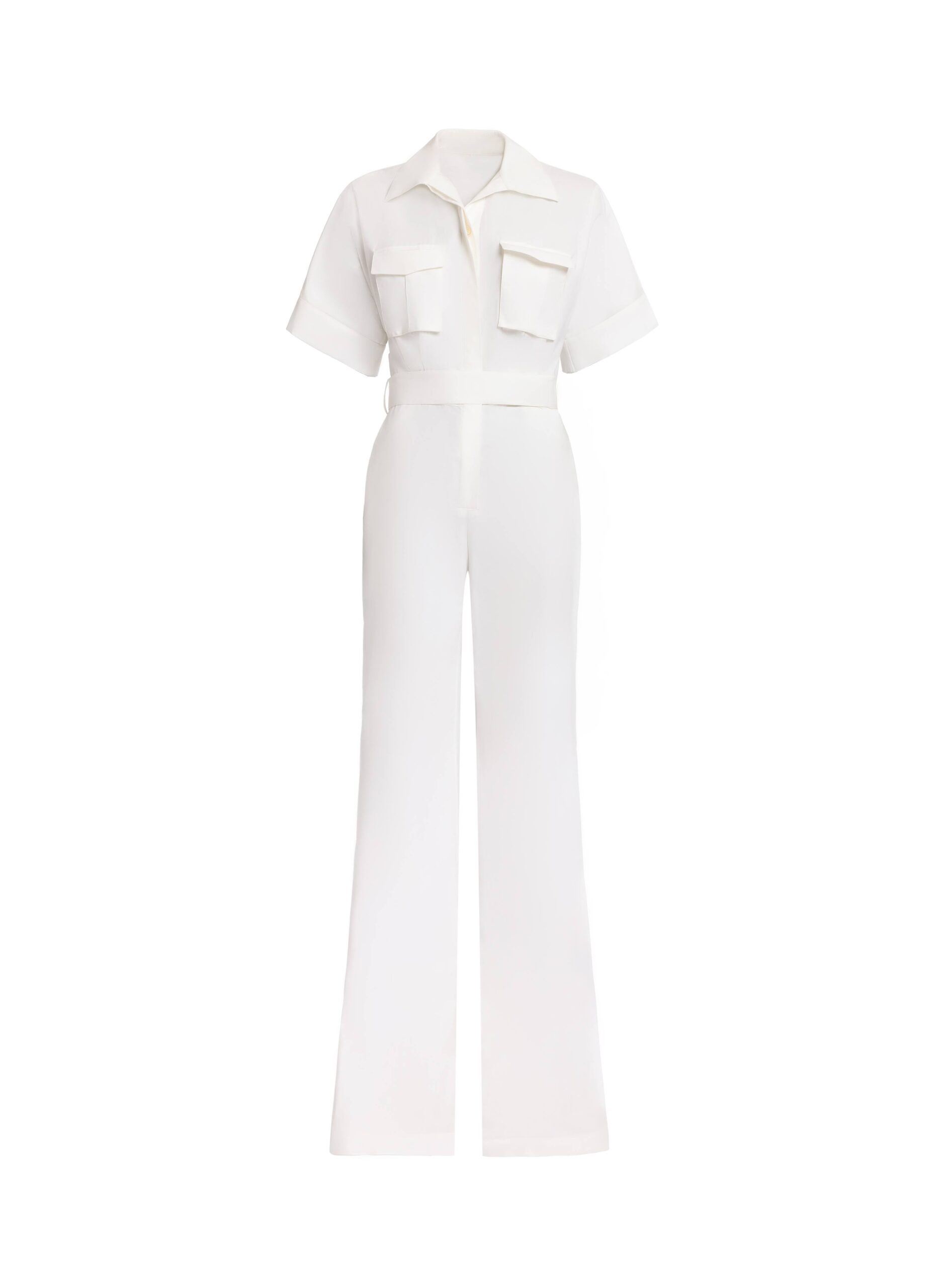 Elie Saab Cotton Jumpsuit Elie Saab Cotton Jumpsuit in White featuring 100% Cotton – Luxury Designer Fashion at Luxury Shoes .