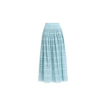 Elie Saab Macramé Skirt in Blue featuring  – Luxury Designer Fashion at Luxury Shoes .