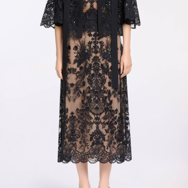 Elie Saab Sequin Embroidered Skirt, view 2