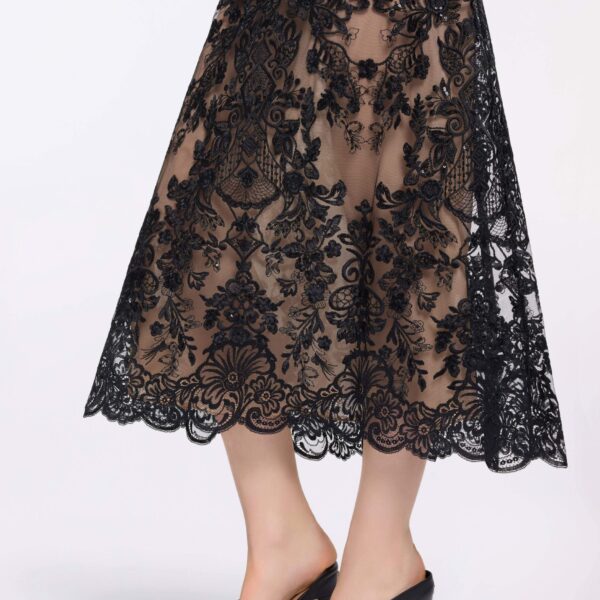 Elie Saab Sequin Embroidered Skirt, view 4