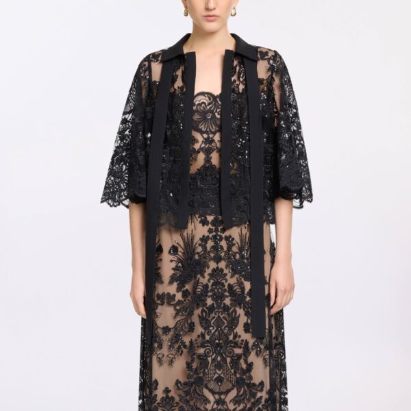 Elie Saab Sequin Embroidered Twin Set, view 2