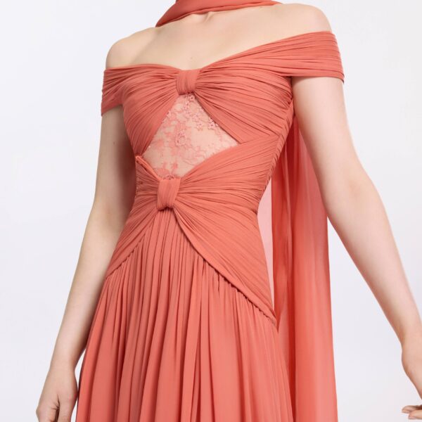 Elie Saab Silk And Lace Dress, view 4