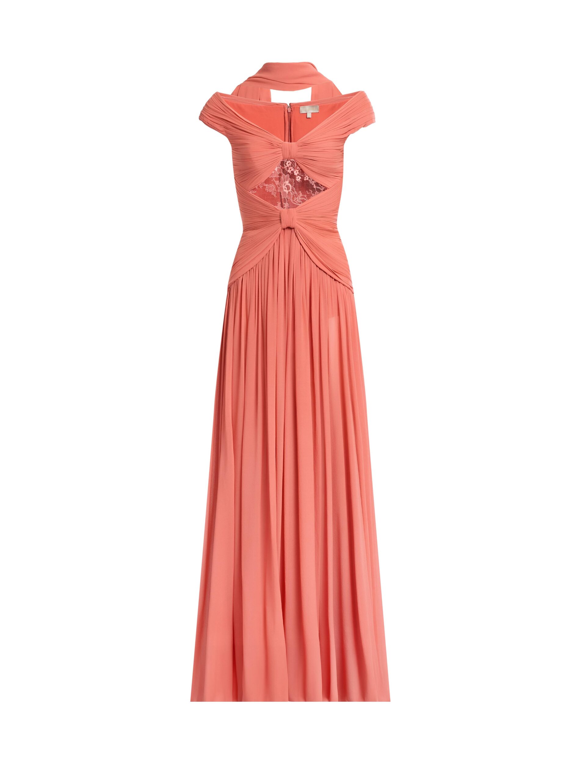 Elie Saab Silk And Lace Dress Elie Saab Silk And Lace Dress in Orange featuring – Luxury Designer Fashion at Luxury Shoes .