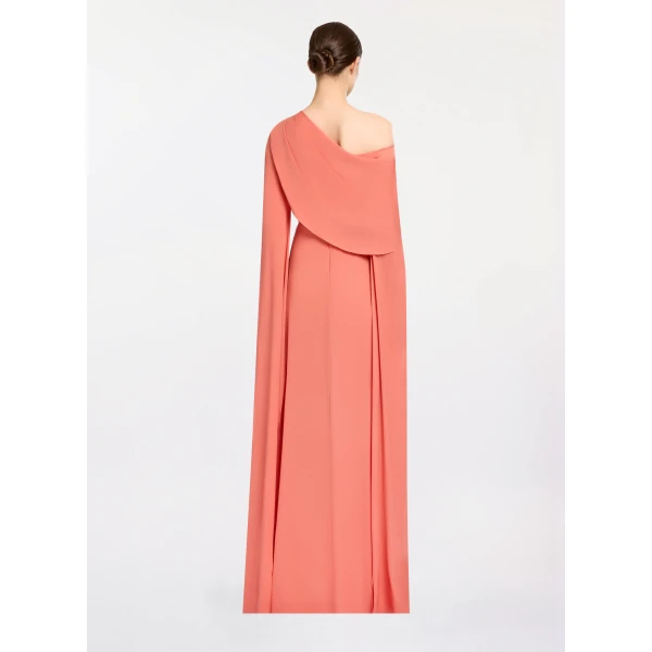 Elie Saab Silk Long Dress in Orange featuring 100% Silk – Luxury Designer Fashion at Luxury Shoes .