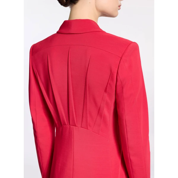 Elie Saab Tailored Cady Blazer in Red featuring  – Luxury Designer Fashion at Luxury Shoes .