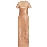 Oscar de la Renta Foxglove Embroidered Sequin Tulle Dress - Dresses - American Luxury Evening Wear at Luxury Shoes 