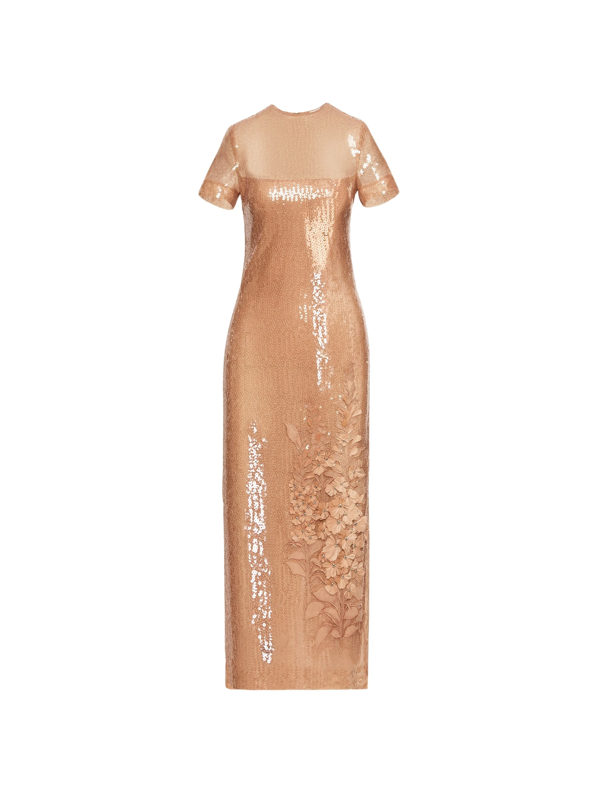Foxglove-Embroidered-Sequin-Tulle-Dress-Oscar-de-la-Renta-Dresses42816_nobg Oscar de la Renta Foxglove Embroidered Sequin Tulle Dress