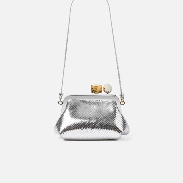 JACQUEMUS The Berlingot Small clasp bag., view 4
