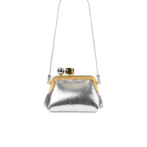 JACQUEMUS The Berlingot Small clasp bag.