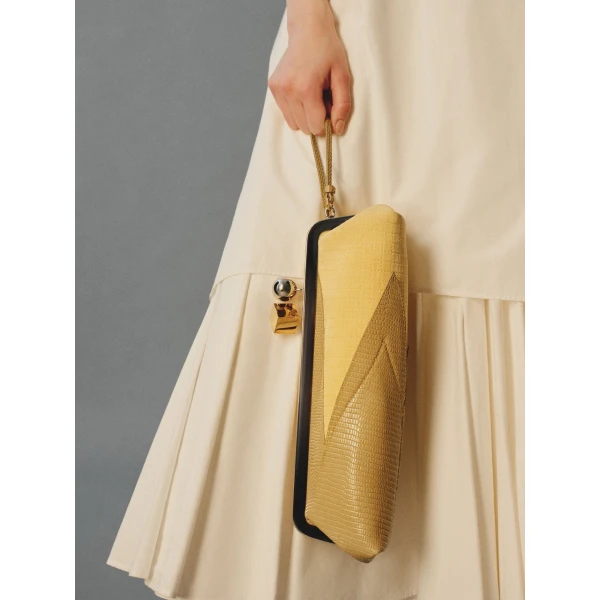 Jacquemus The Salon Maïs clutch - Jacquemus Totes & Top-Handle Bags - Le Chiquito Style - Shop at Luxury Shoes 