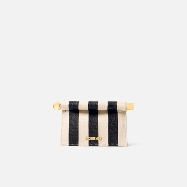 JACQUEMUS The Small Rond Carré Clutch Mini take-out pouch bag., view 5