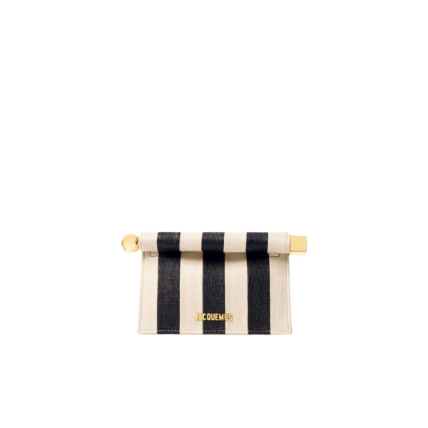 JACQUEMUS The Small Rond Carré Clutch Mini take-out pouch bag.
