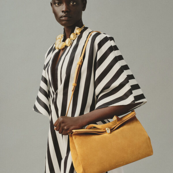 JACQUEMUS The Valérie Soft suede leather bag., view 3